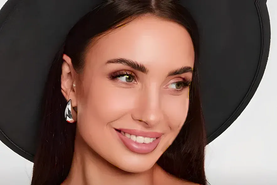 retro statement earrings closeup
